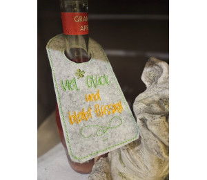 2€ ZUSATZTÜRCHEN 3. Dezember - Stickserie - 12 ITH Flaschenanhänger Vol. 3